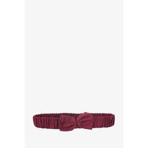 Burberry Burgundy Ruched Bow Belt Size M